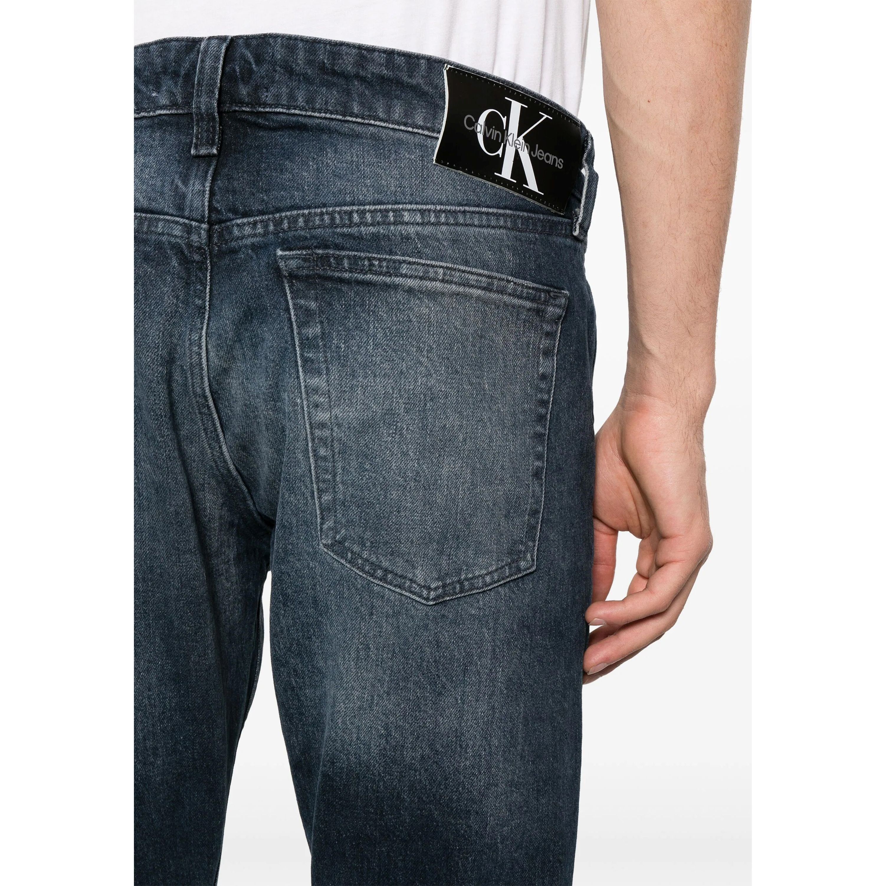CALVIN KLEIN JEANS Tiesūs džinsai vyrams, Mėlyna, Tapered 4