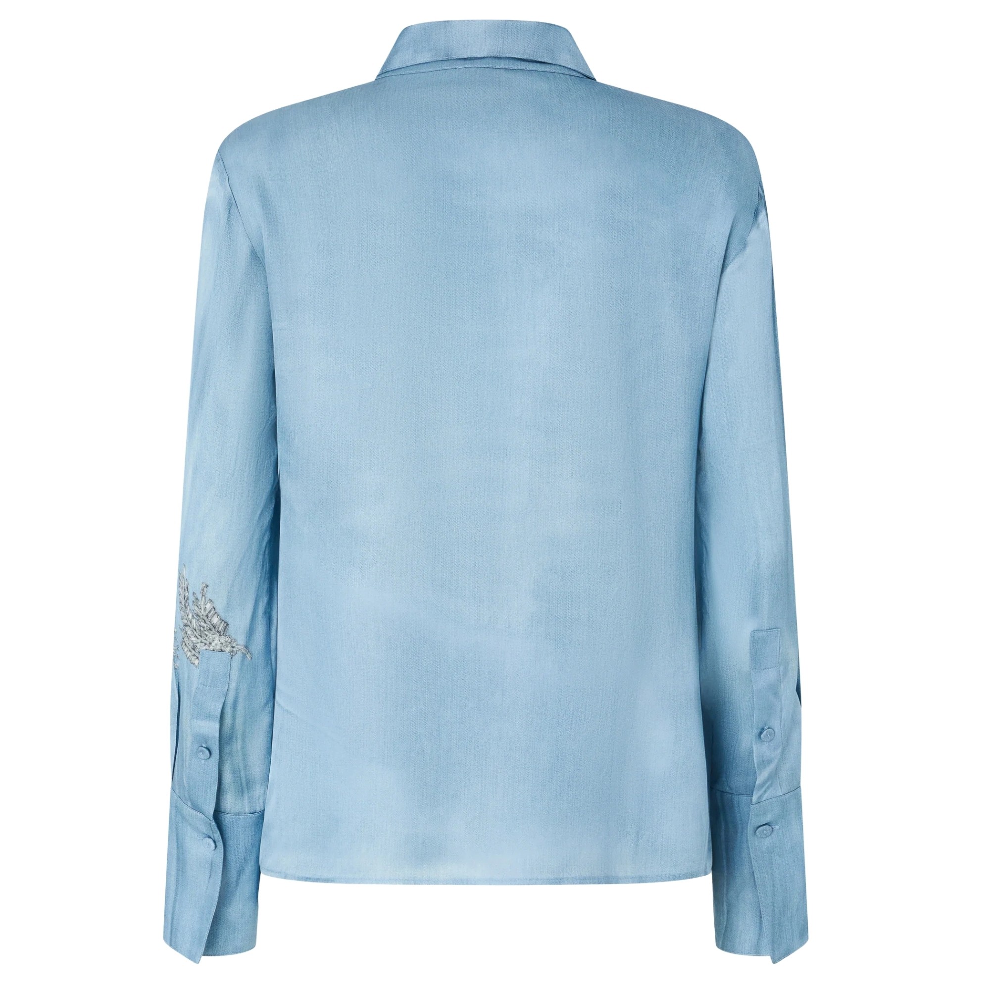 PINKO Marškiniai ilgomis rankovėmis moterims, Mėlyna, Christa shirt 2