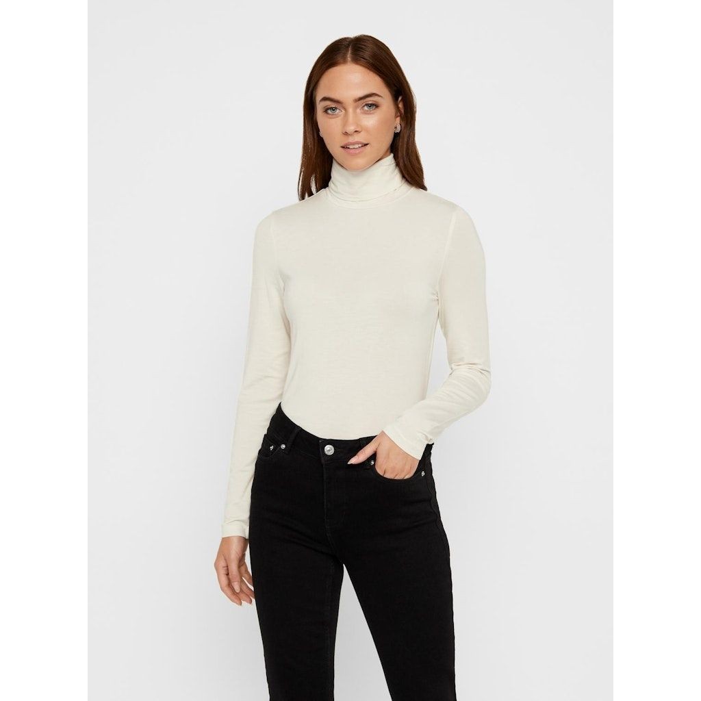 VERO MODA Marškinėliai moterims, Pilka, VMAVA LULU LS ROLLNEC 3