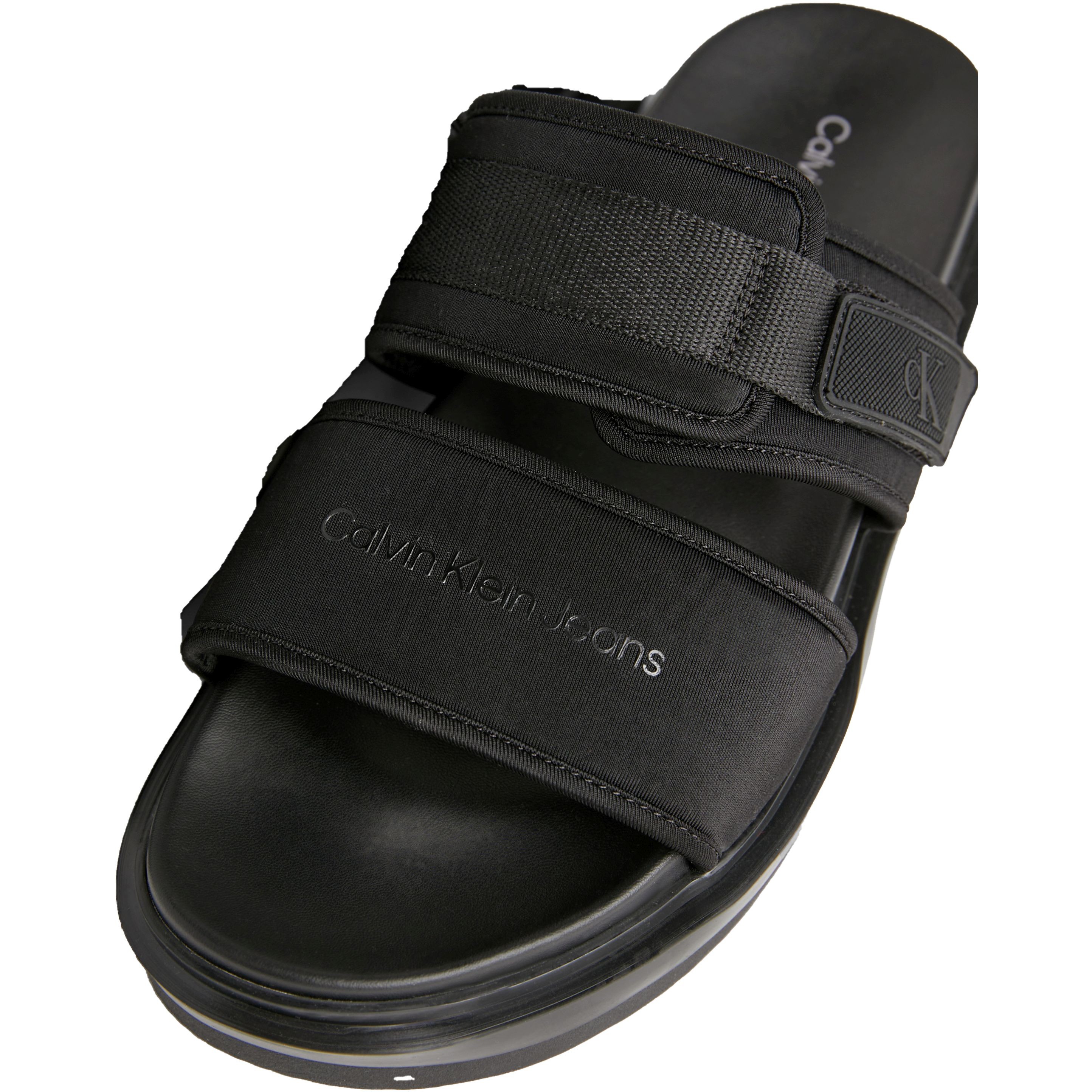 CALVIN KLEIN JEANS Šlepetės vyrams, Juoda, Double bar sandal 6