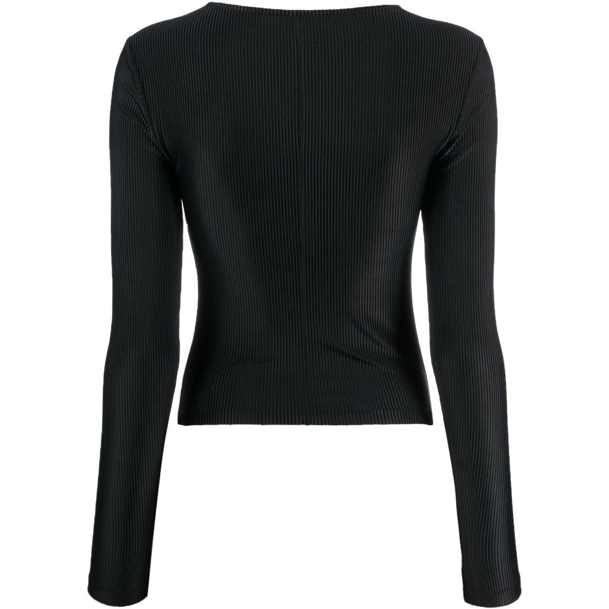 KSUBI Megztinis moterims, Juoda, Charmed keyhole black top 2