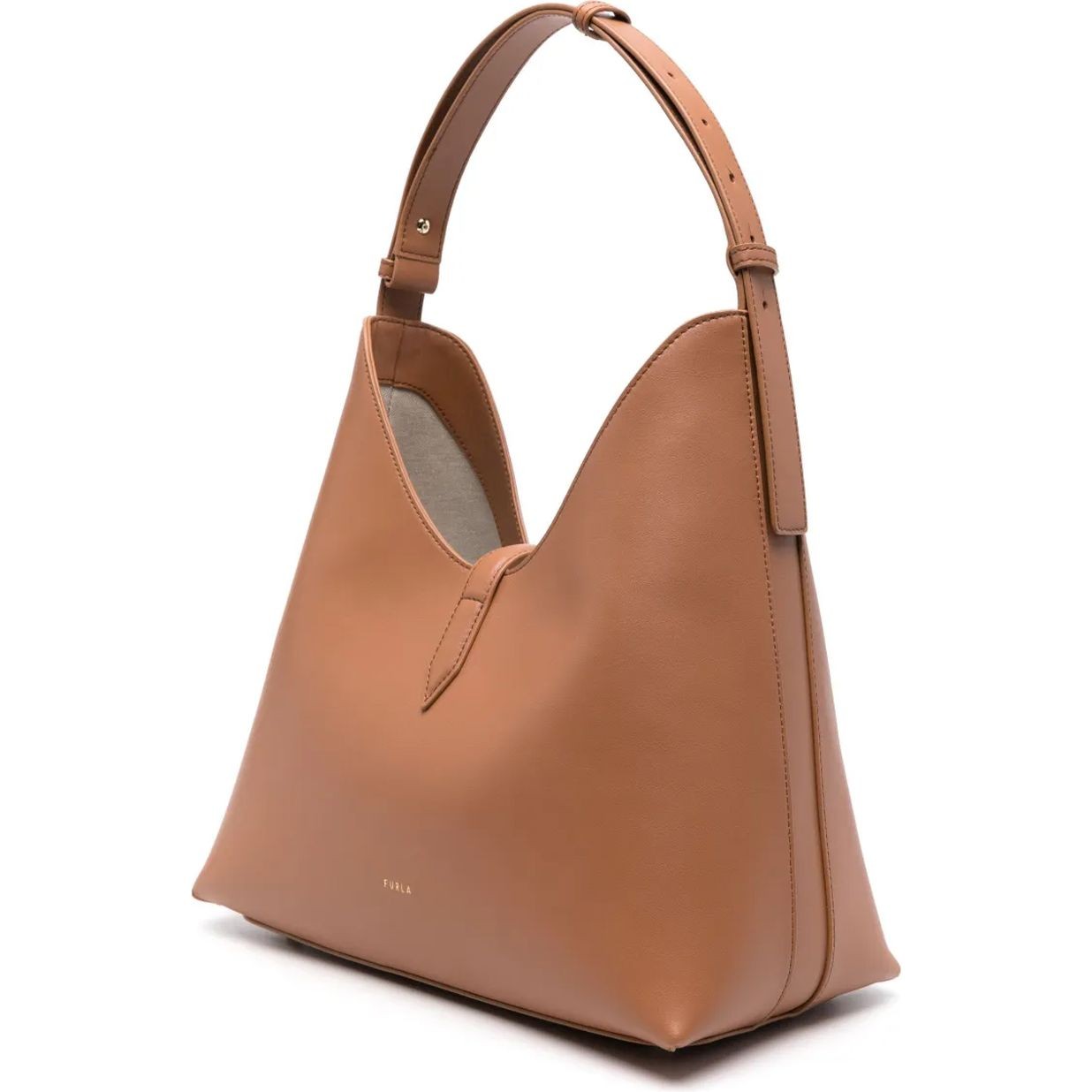 FURLA Pirkinių krepšys moterims, Ruda, Furla goccia m hobo 2