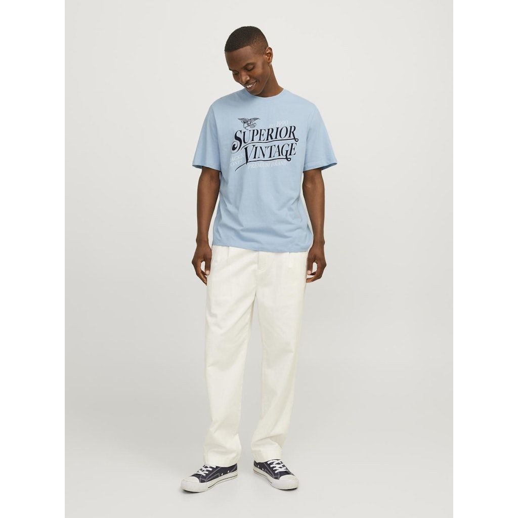 JACK & JONES Marškinėliai vyrams, Mėlyna, JPRSTAR TEE SS CREW 6