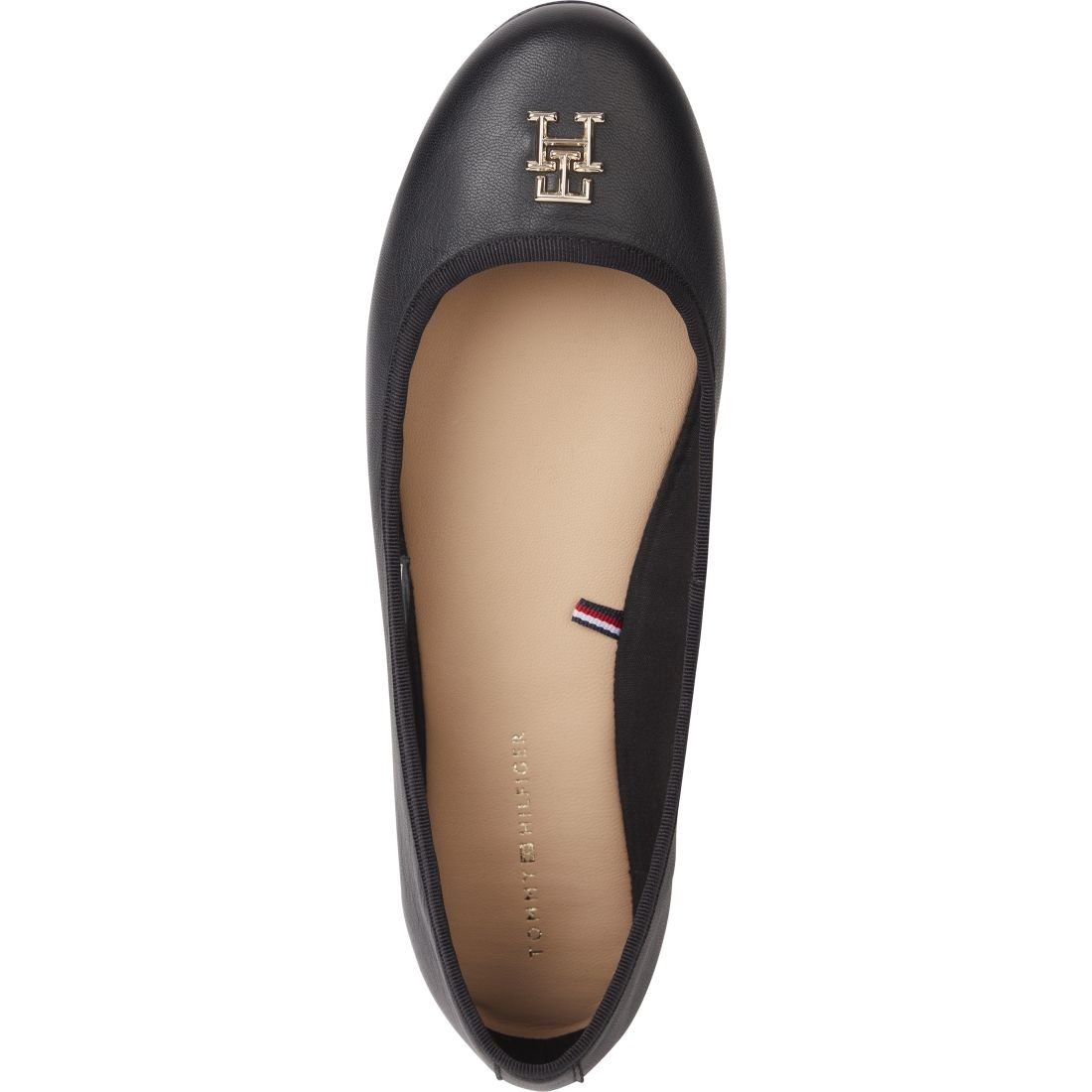 TOMMY HILFIGER Balerinos moterims, Juoda, Round ballerina 5