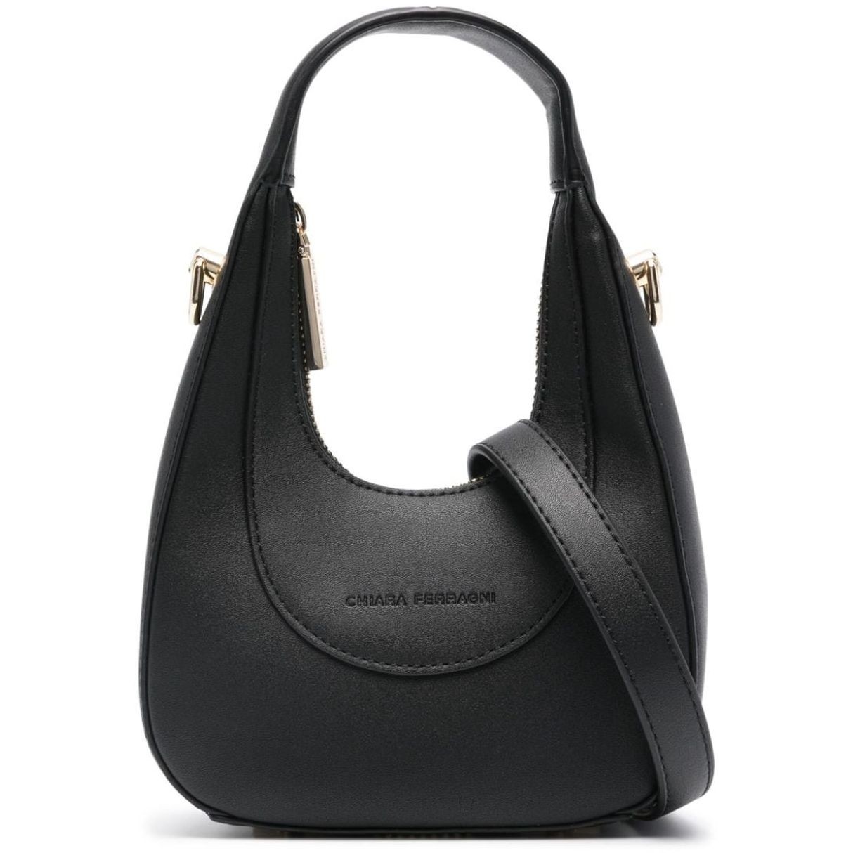 CHIARA FERRAGNI Rankinė, krepšys moterims, Juoda, Golden eye star  hobo bag 1