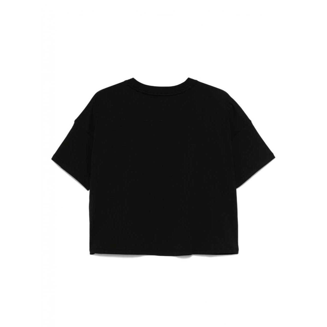 DKNY Marškinėliai trump. rankovėmis moterims, Juoda, Rhstn lg crp ss tee 2