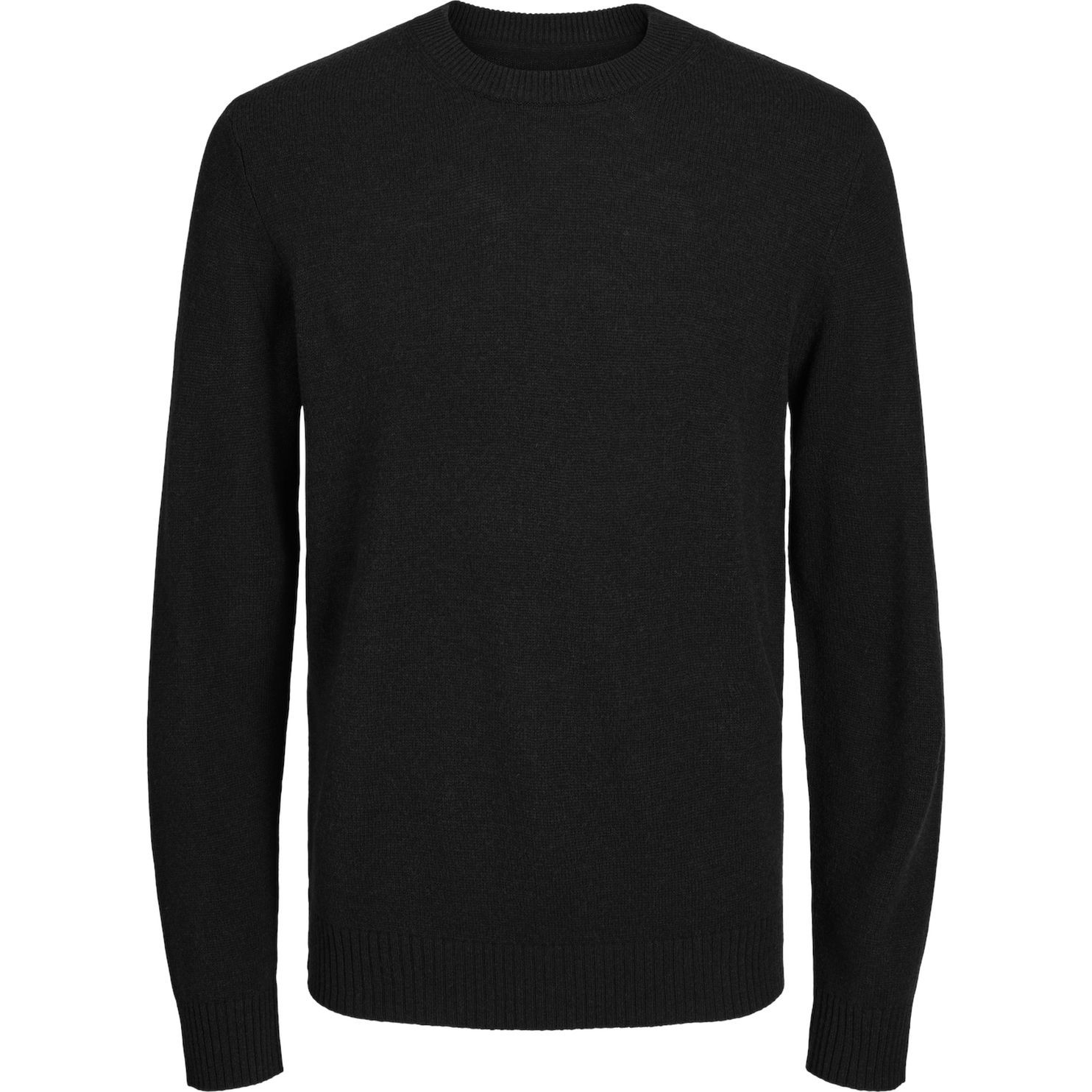 JACK & JONES Megztinis vyrams, Juoda, JPRCCLAMBSWOOL KNIT CR