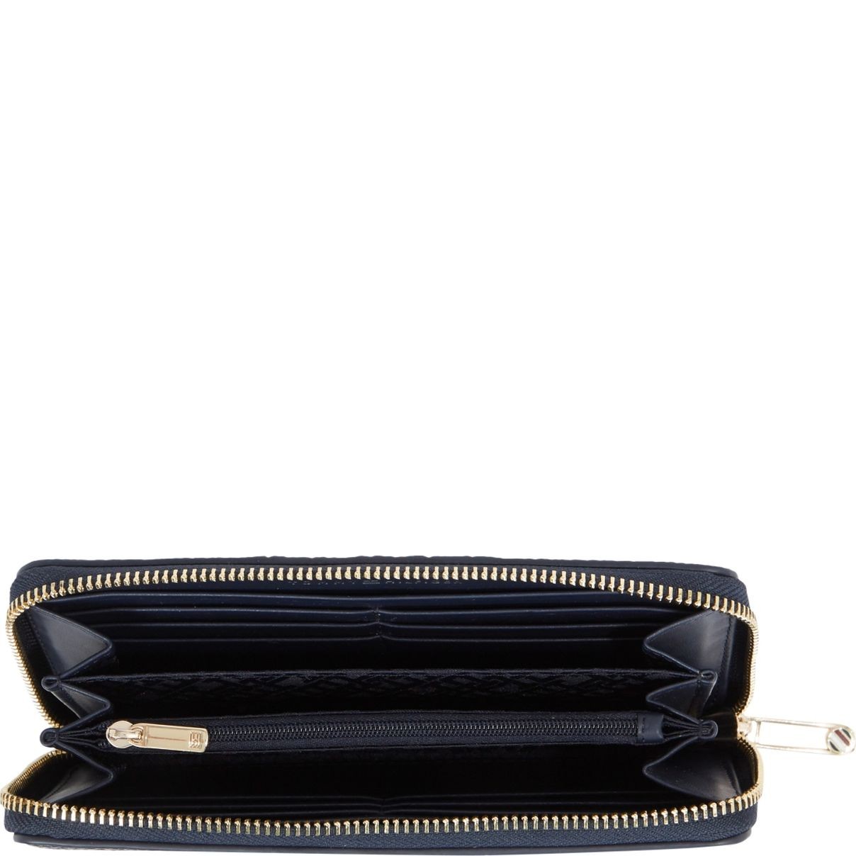 TOMMY HILFIGER Piniginė moterims, Mėlyna, Emblem large corp wallets 3