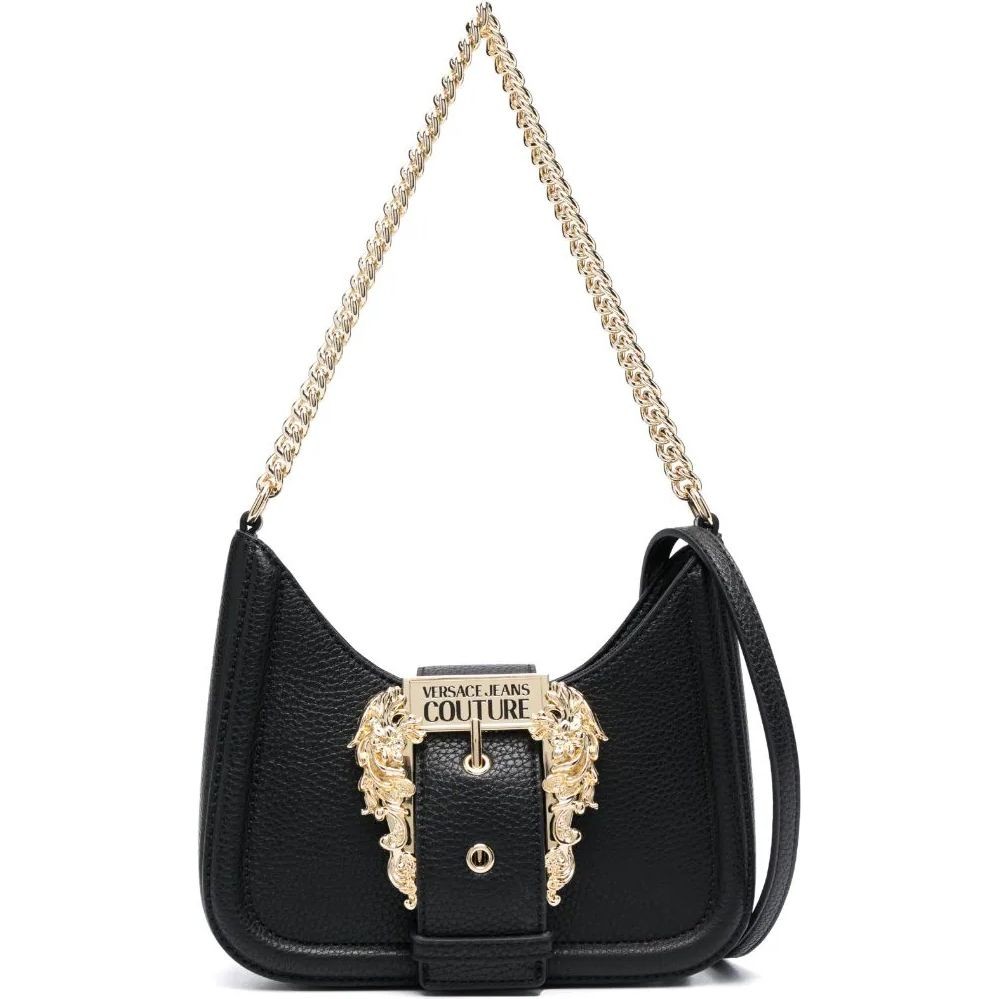 VERSACE JEANS CUTURE Rankinė, krepšys moterims, Juoda, Couture  hobo bag 1