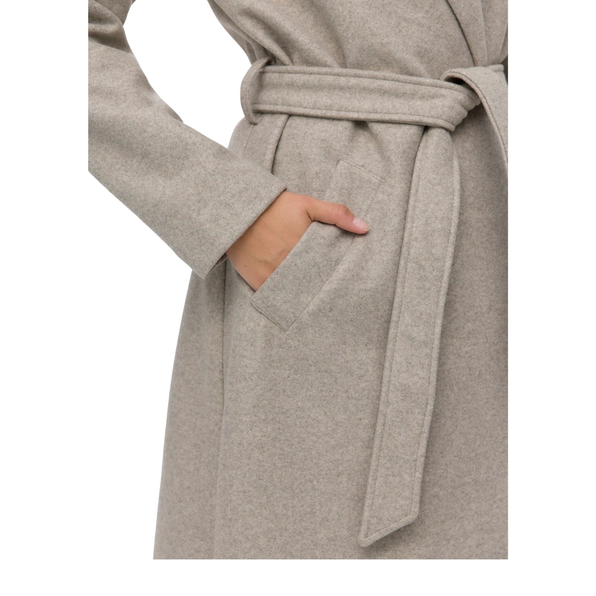 VERO MODA Paltas moterims, Gray, Fortune aya long coat 2