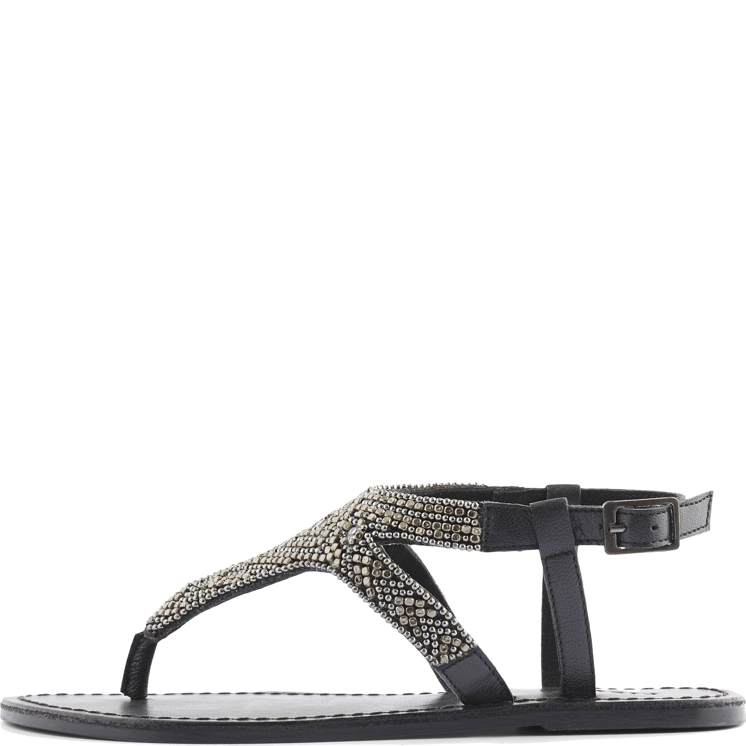 PIECES Basutės moterims, Pilka, PSCAMMA LEATHER SANDAL 3