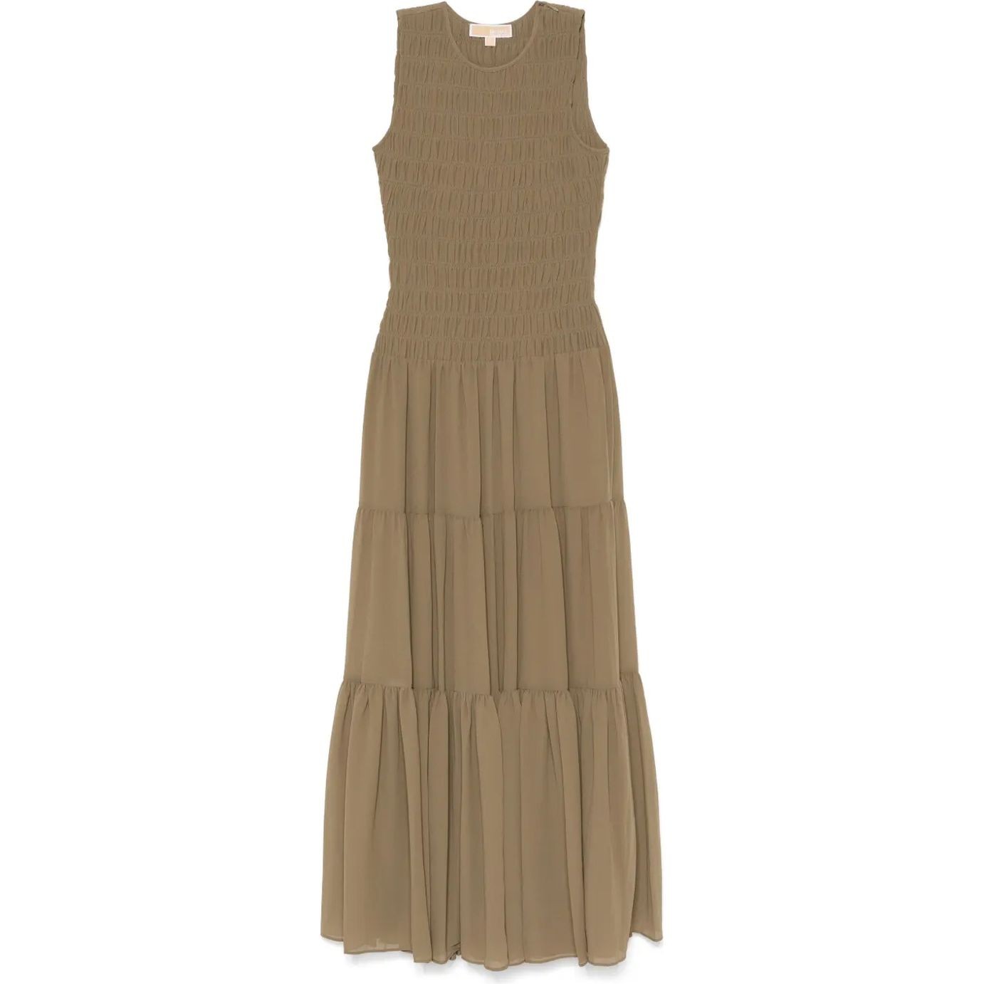 MICHAEL KORS Midi suknelė moterims, Žalia, Smocked tank dress 1