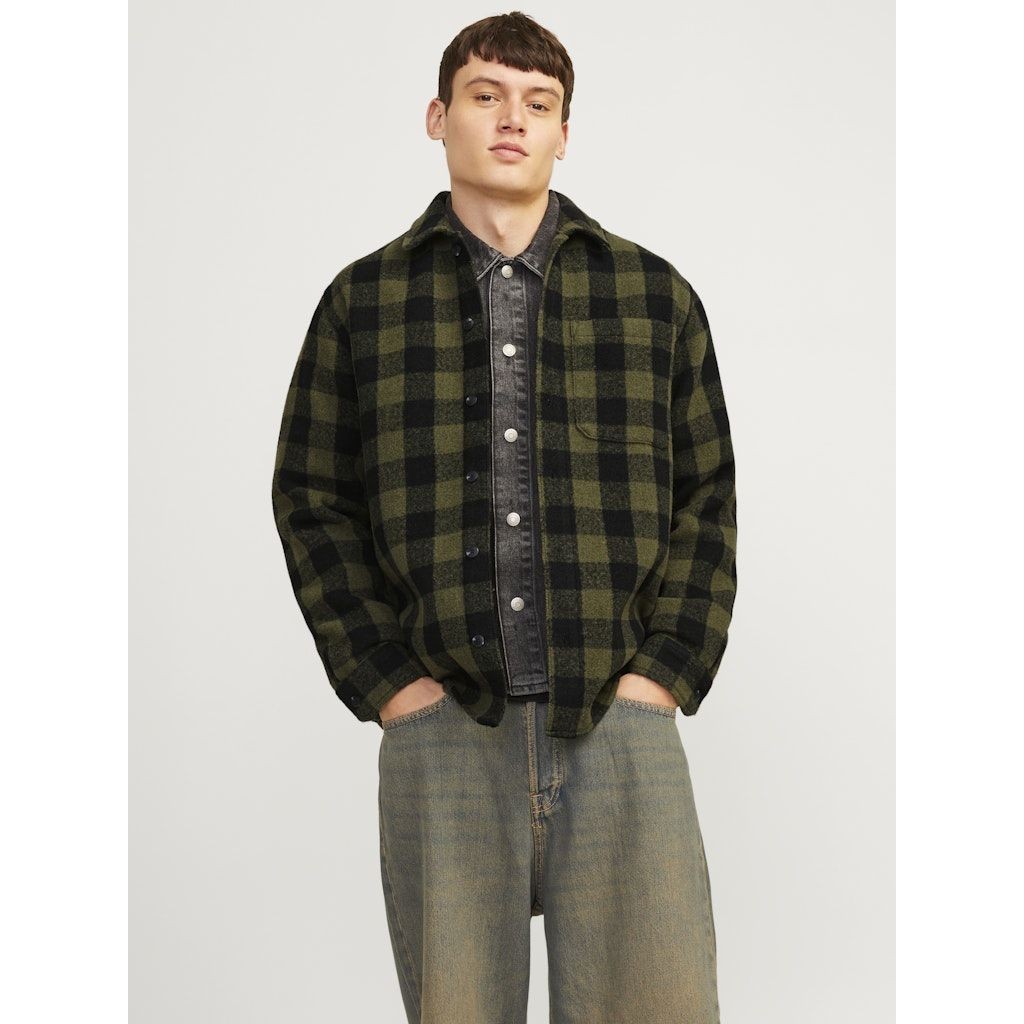 JACK & JONES Lengva striukė vyrams, Marga, Zac heavy brushed overshirt 3