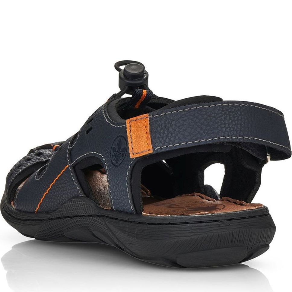 RIEKER Basutės vyrams, Mėlyna, SANDALS 4