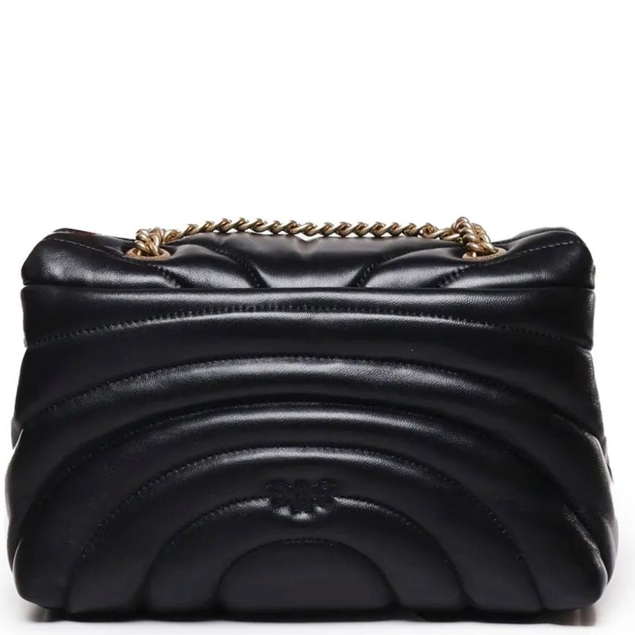 PINKO Rankinė per petį moterims, Juoda, Love puff shoulder bag 2