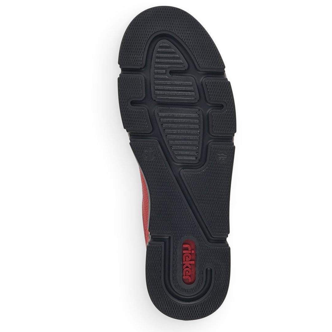 RIEKER Laisvalaikio bateliai moterims, Raudona, LEISURE 8
