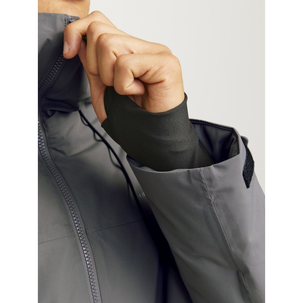 JACK & JONES Lengva striukė vyrams, Pilka, Summit padded shell jacket 5