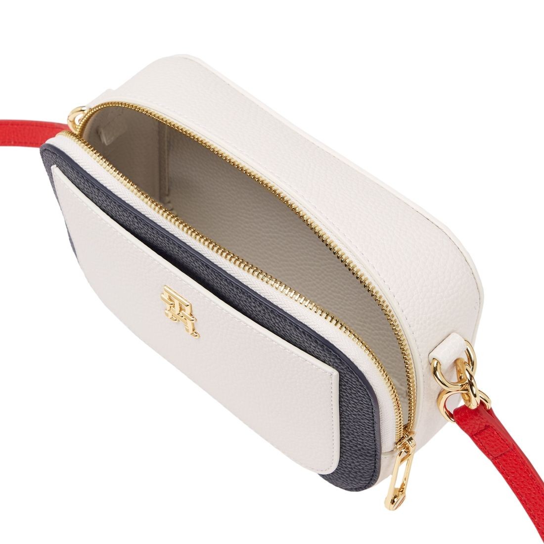 TOMMY HILFIGER Rankinė per petį moterims, Smėlio, Emblem camera bag 3