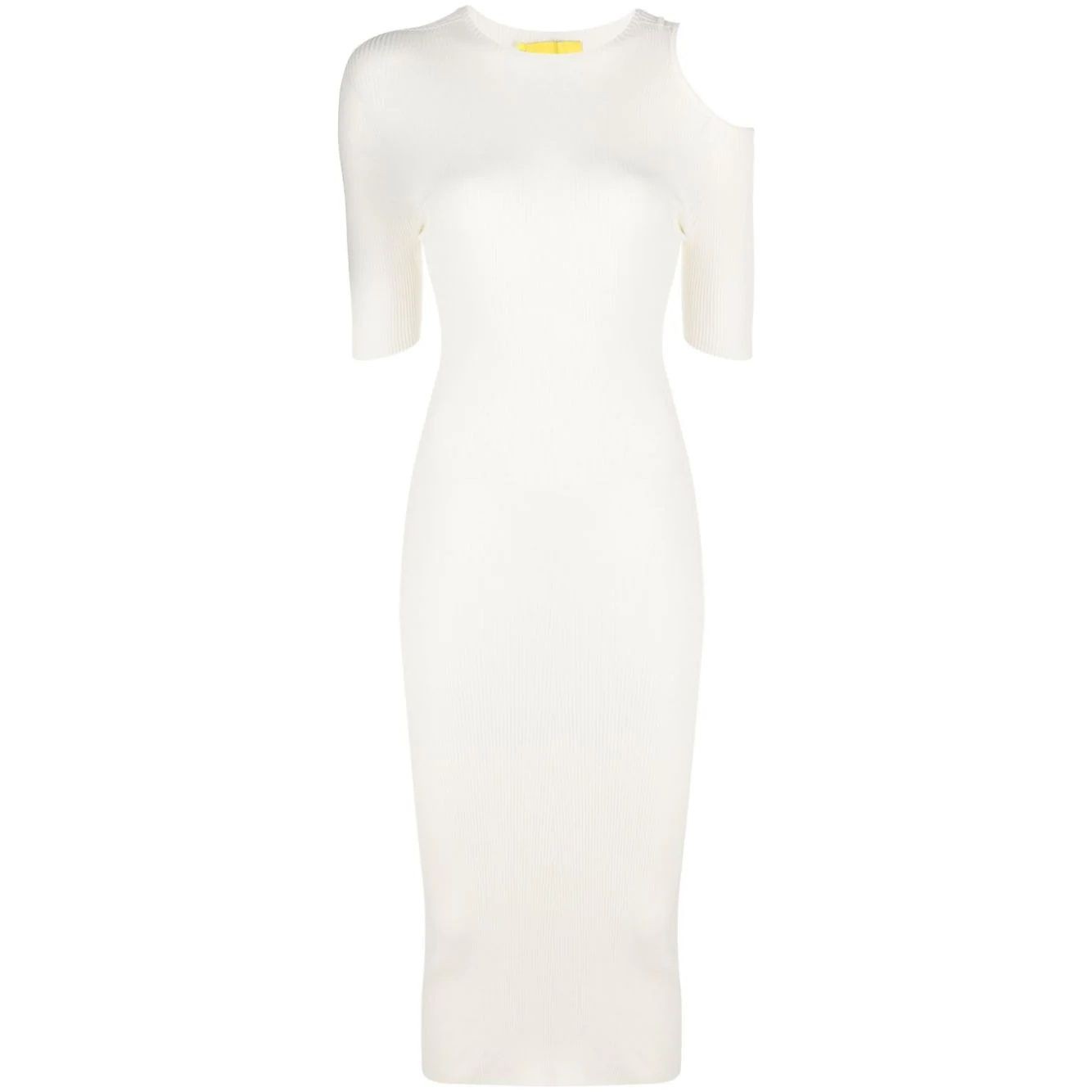 AERON Midi suknelė moterims, Kūno, Ribbed cut-out midi dress 1