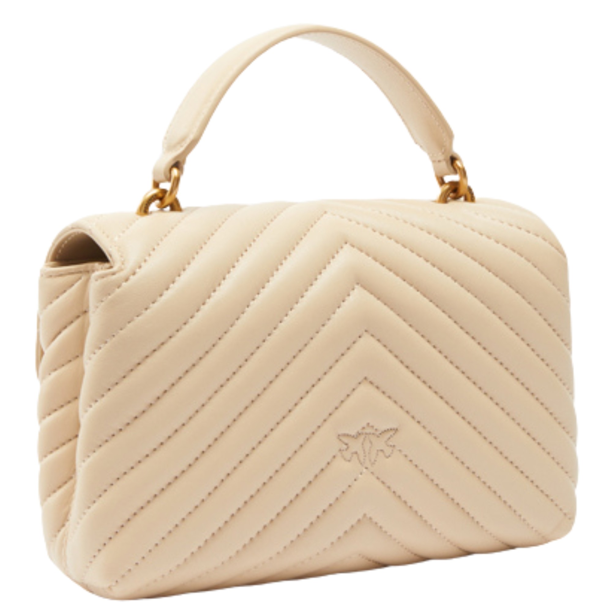 PINKO Pirkinių krepšys moterims, Smėlio, Mini lady love tote bag 2