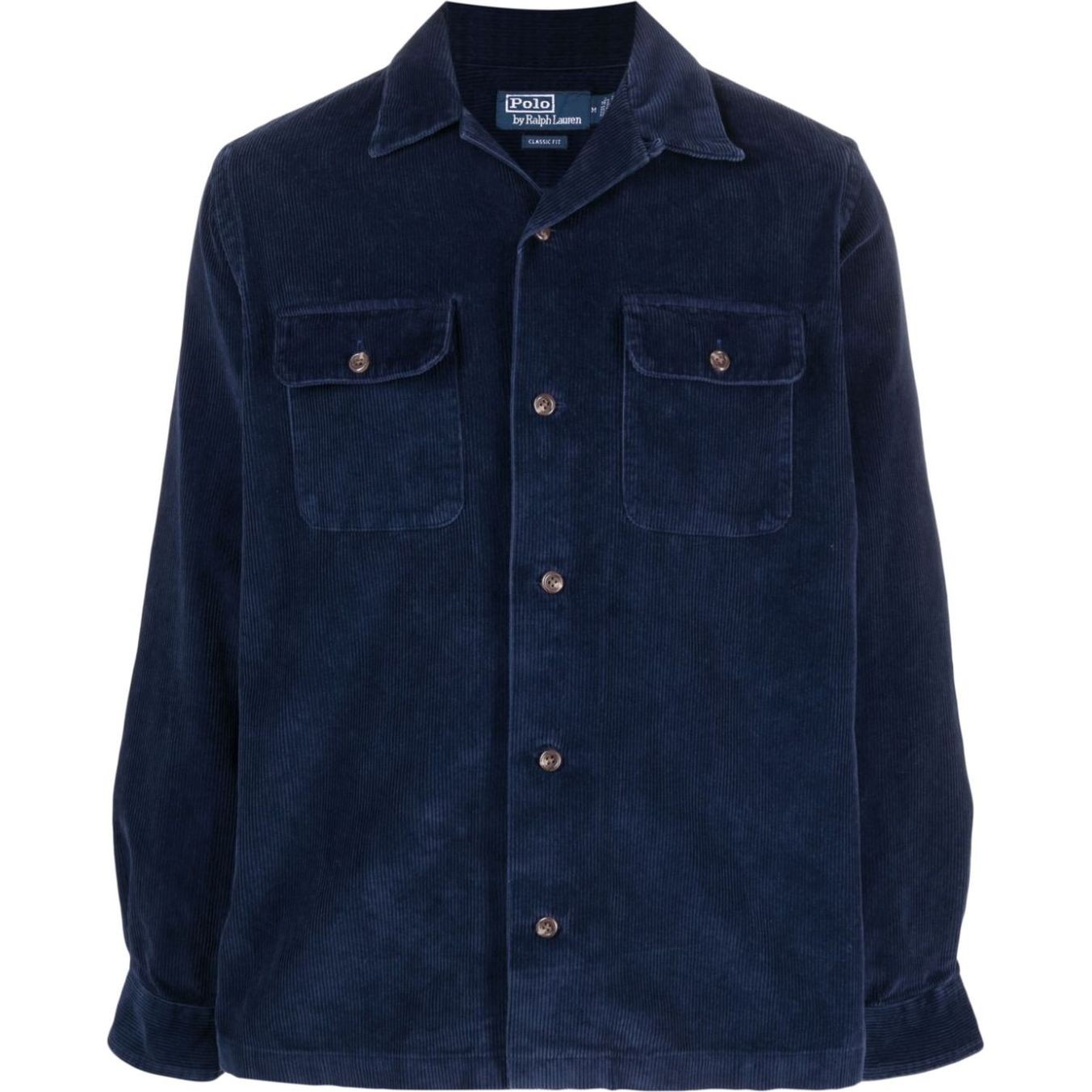 POLO RALPH LAUREN Marškiniai ilgomis rankovėmis vyrams, Mėlyna, Corduroy buttoned shirt