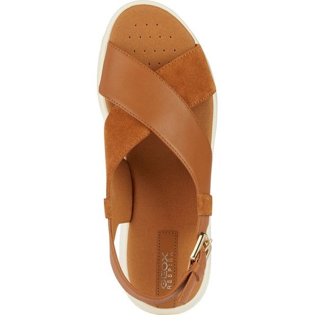 GEOX Basutės moterims, Ruda, Dandra sandals 5