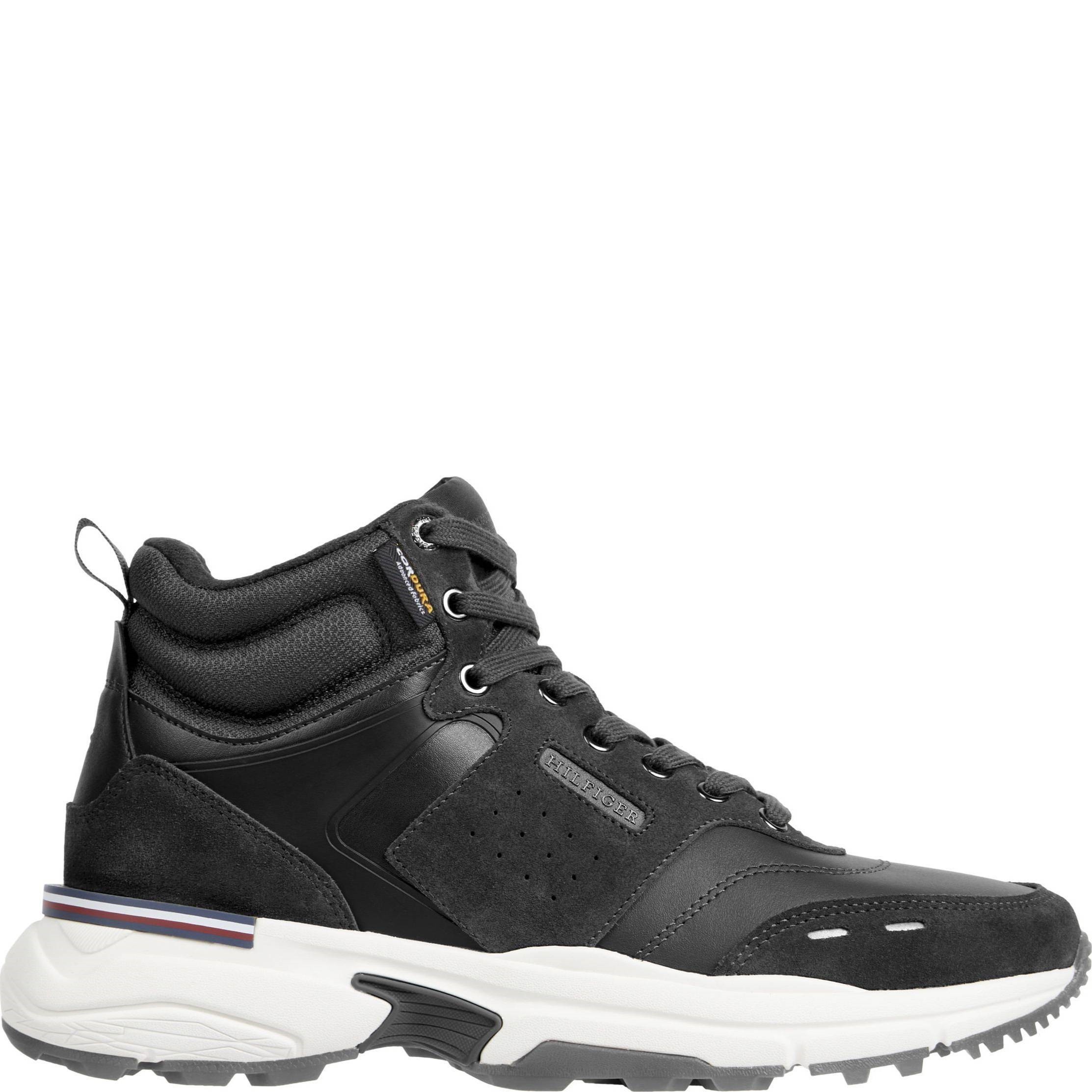TOMMY HILFIGER Aulinukai vyrams, Juoda, Runner cordura mix booties 1