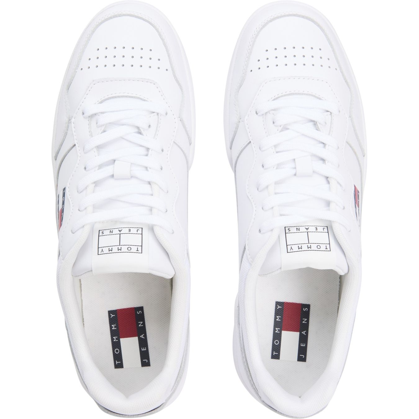 TOMMY JEANS Laisvalaikio bateliai vyrams, Balta, Cupsole sneaker 4