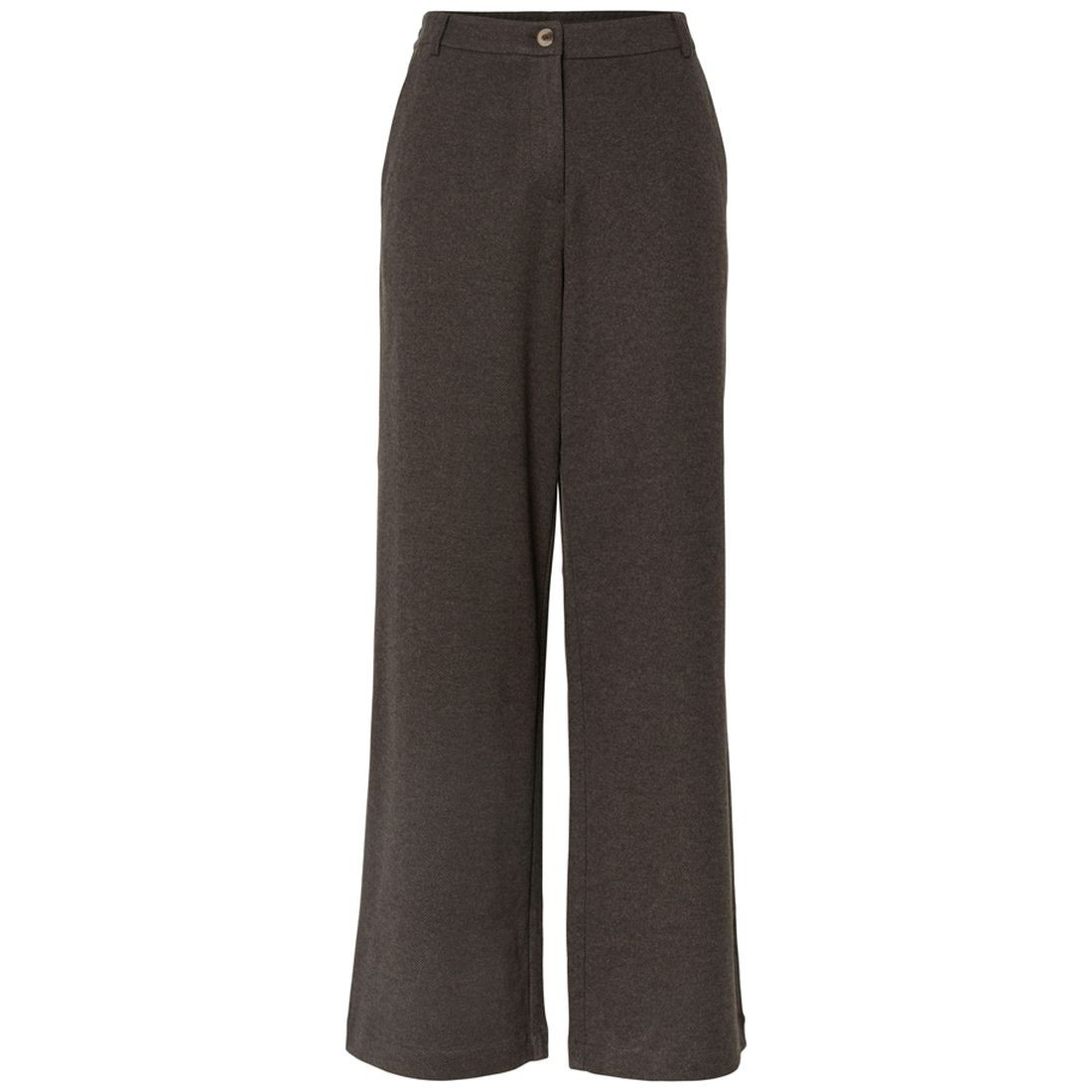 PIECES Formalios kelnės moterims, Ruda, Mamilla wide pants 1