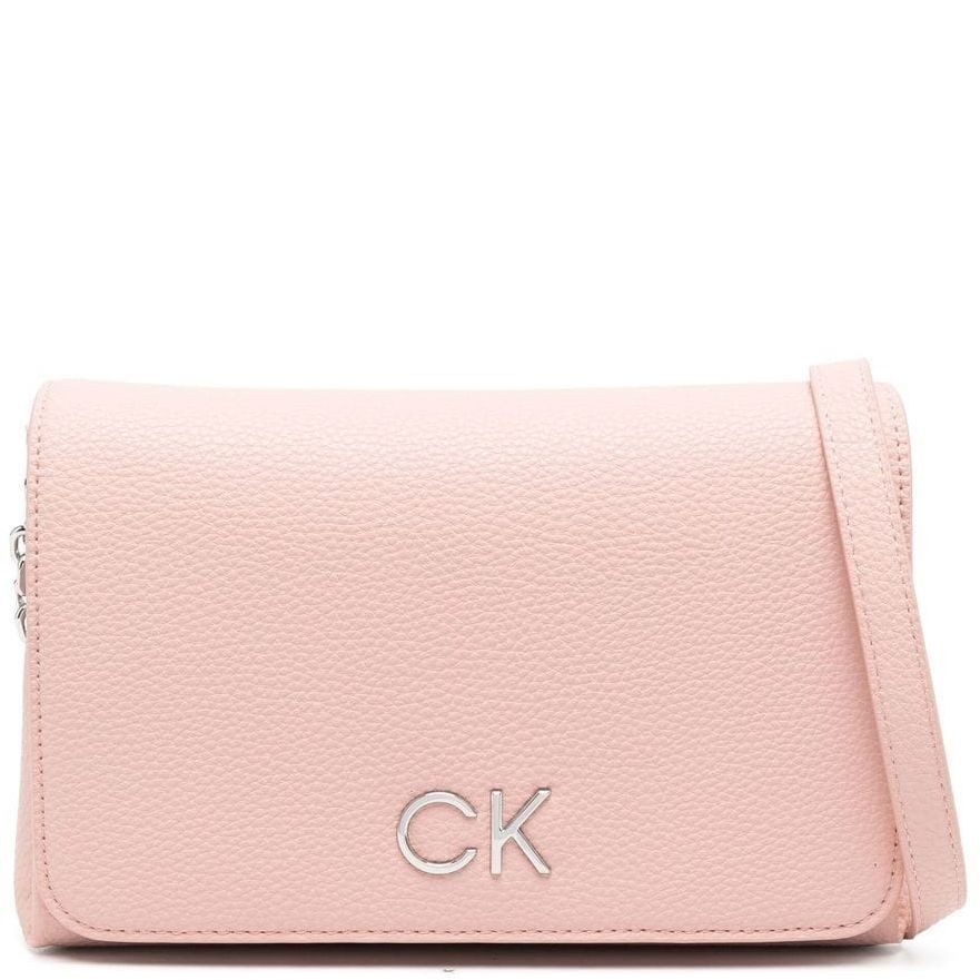 CALVIN KLEIN Rankinė per petį moterims, Rožinė, Re-lock shoulder bag flap 1