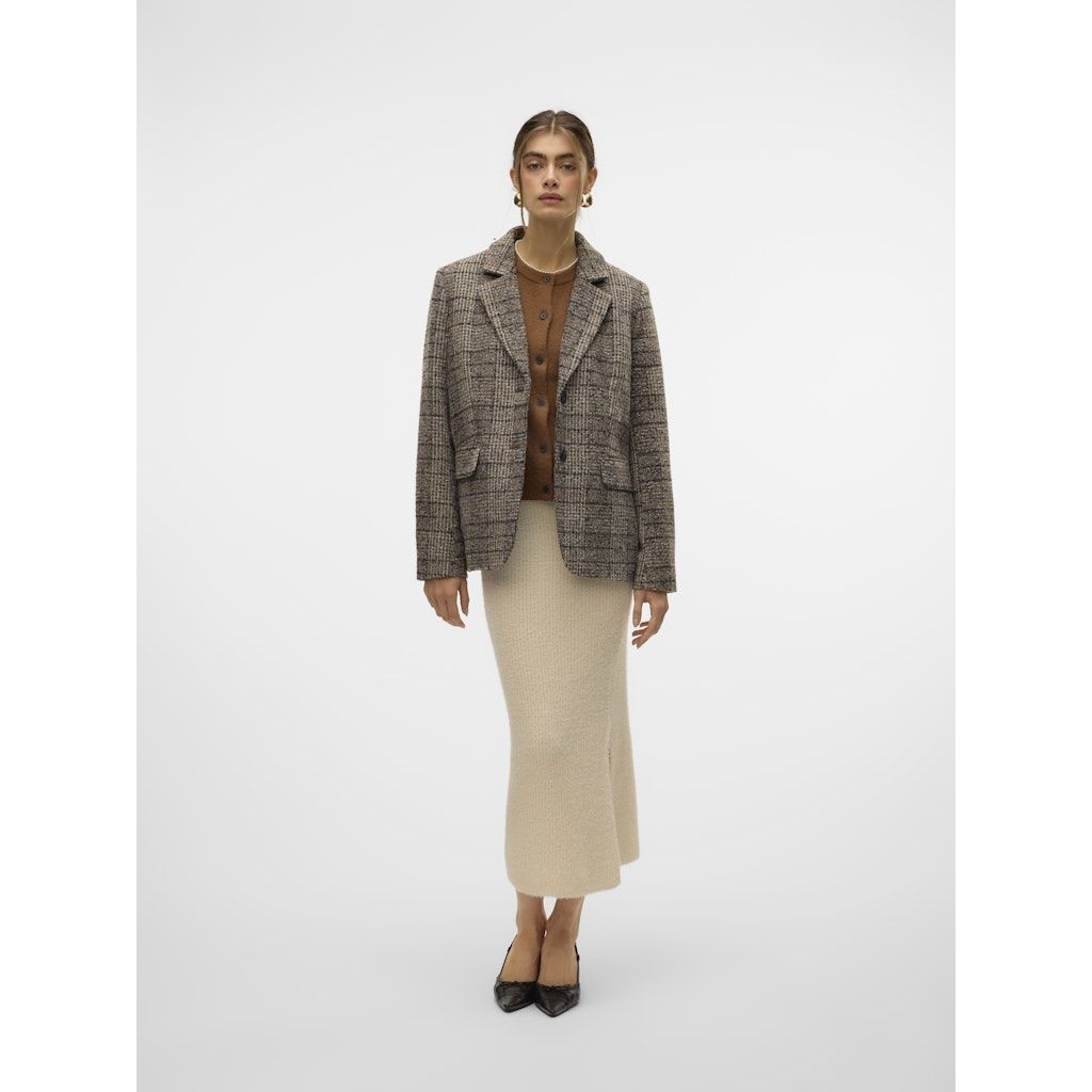 VERO MODA Maxi sijonas moterims, Smėlio, Puff calf pencil skirt boo 4