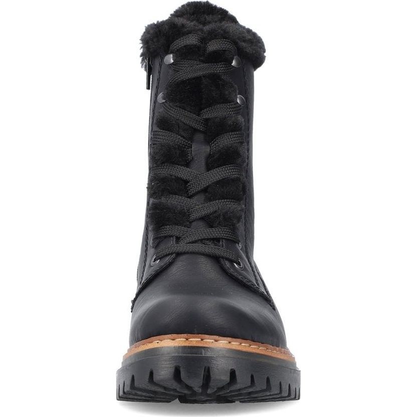 RIEKER Aulinukai moterims, Juoda, Ladies mid height boots 6