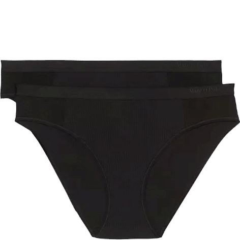 MARC O'POLO Kelnaitės moterims, Juoda, 2-PACK BRIEF