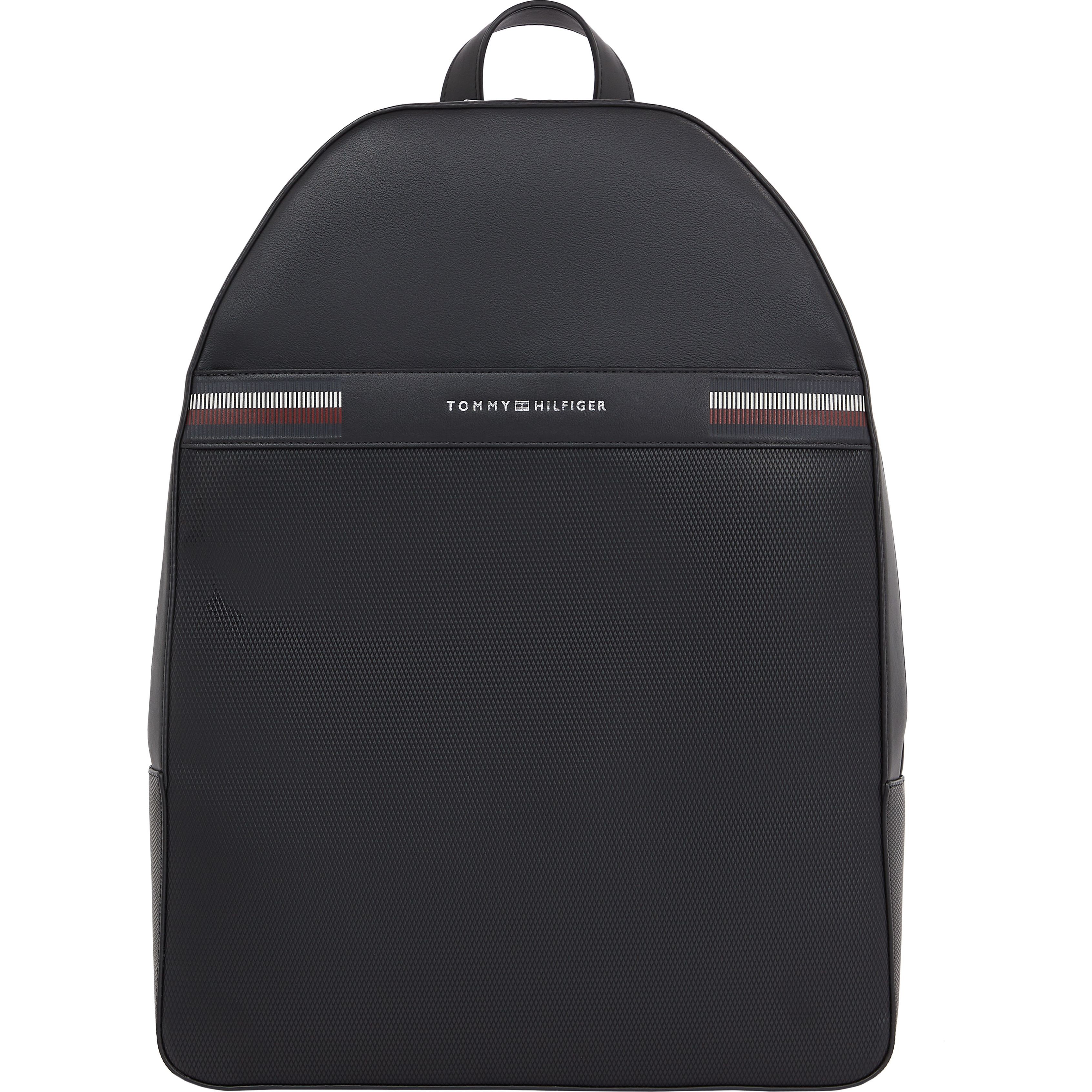 TOMMY HILFIGER Kuprinė vyrams, Juoda, Corp texture dome backpack 1