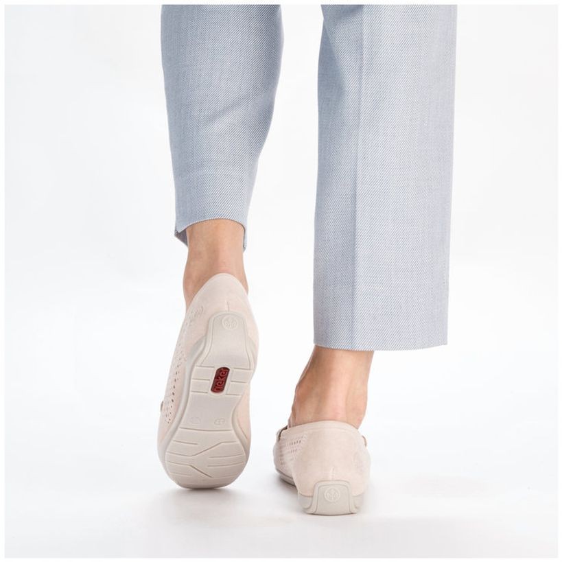 RIEKER Laisvalaikio bateliai moterims, Rožinė, LEISURE 6