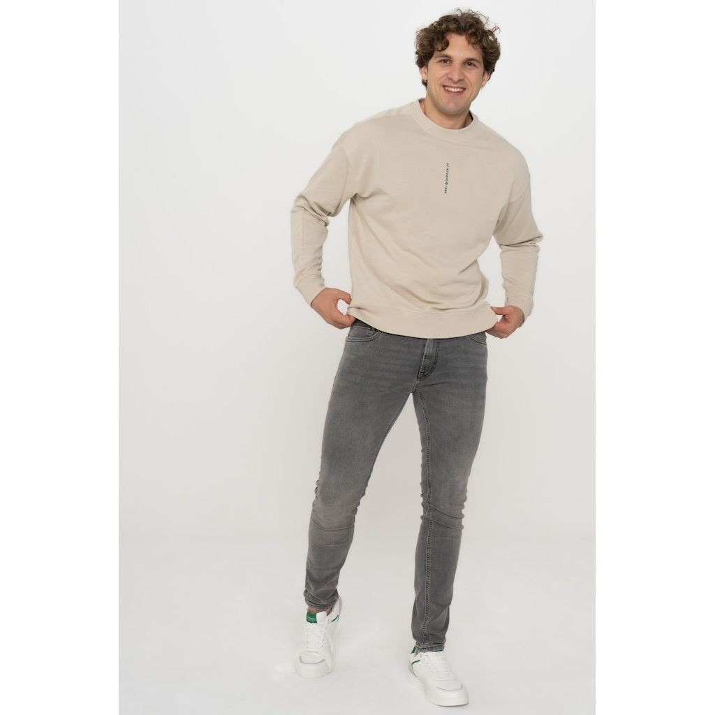 JACK & JONES Megztinis vyrams, Smėlio, Micah sweat crew neck 2
