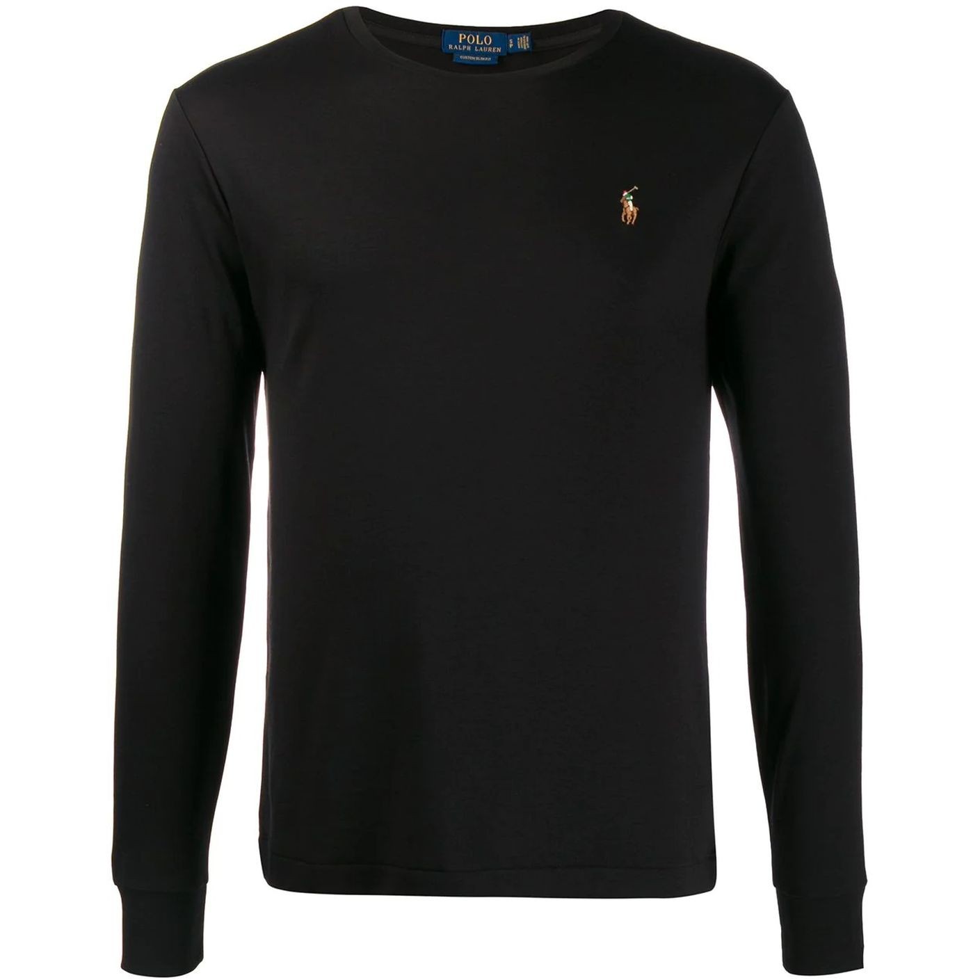 POLO RALPH LAUREN Megztinis su V apykakle vyrams, Juoda, Long sleeve t-shirt 1