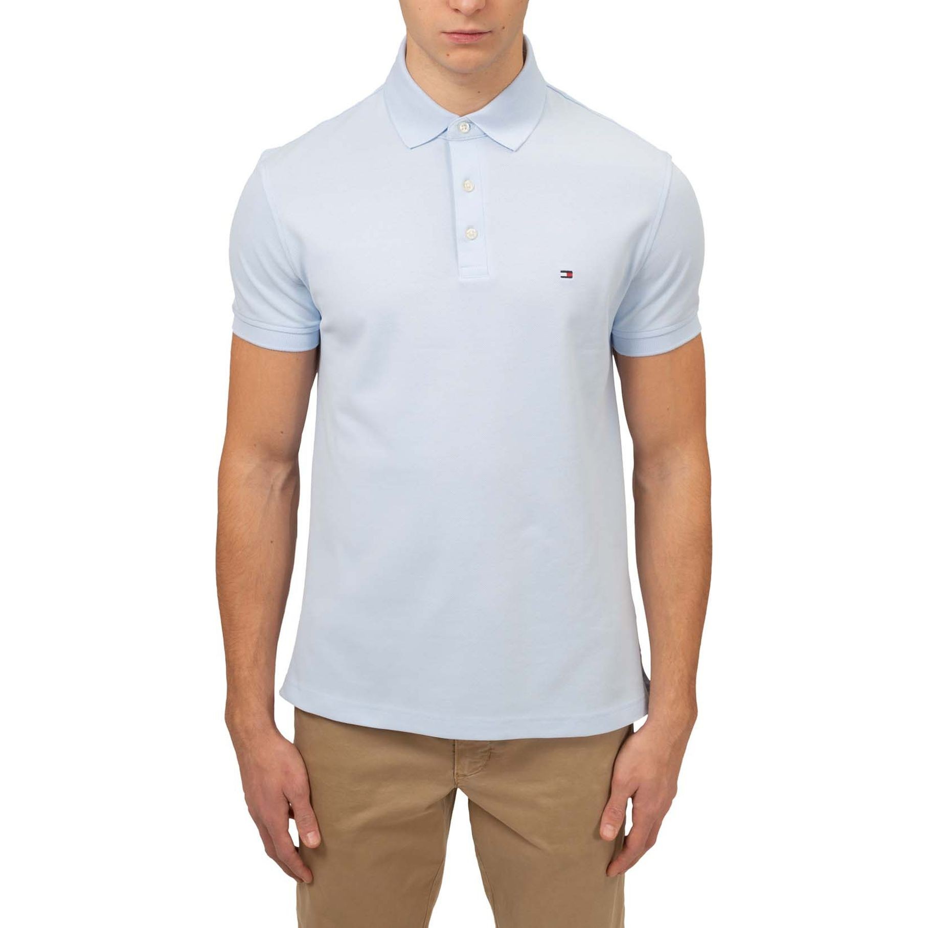 TOMMY HILFIGER Polo marškiniai trumpos rank. vyrams, Mėlyna, 1985 slim polo 2