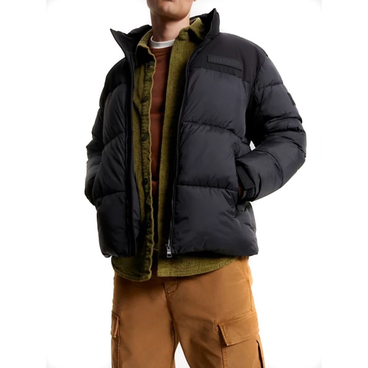 TOMMY HILFIGER Pūkinė striukė vyrams, Juoda, New york puffer jacket 2