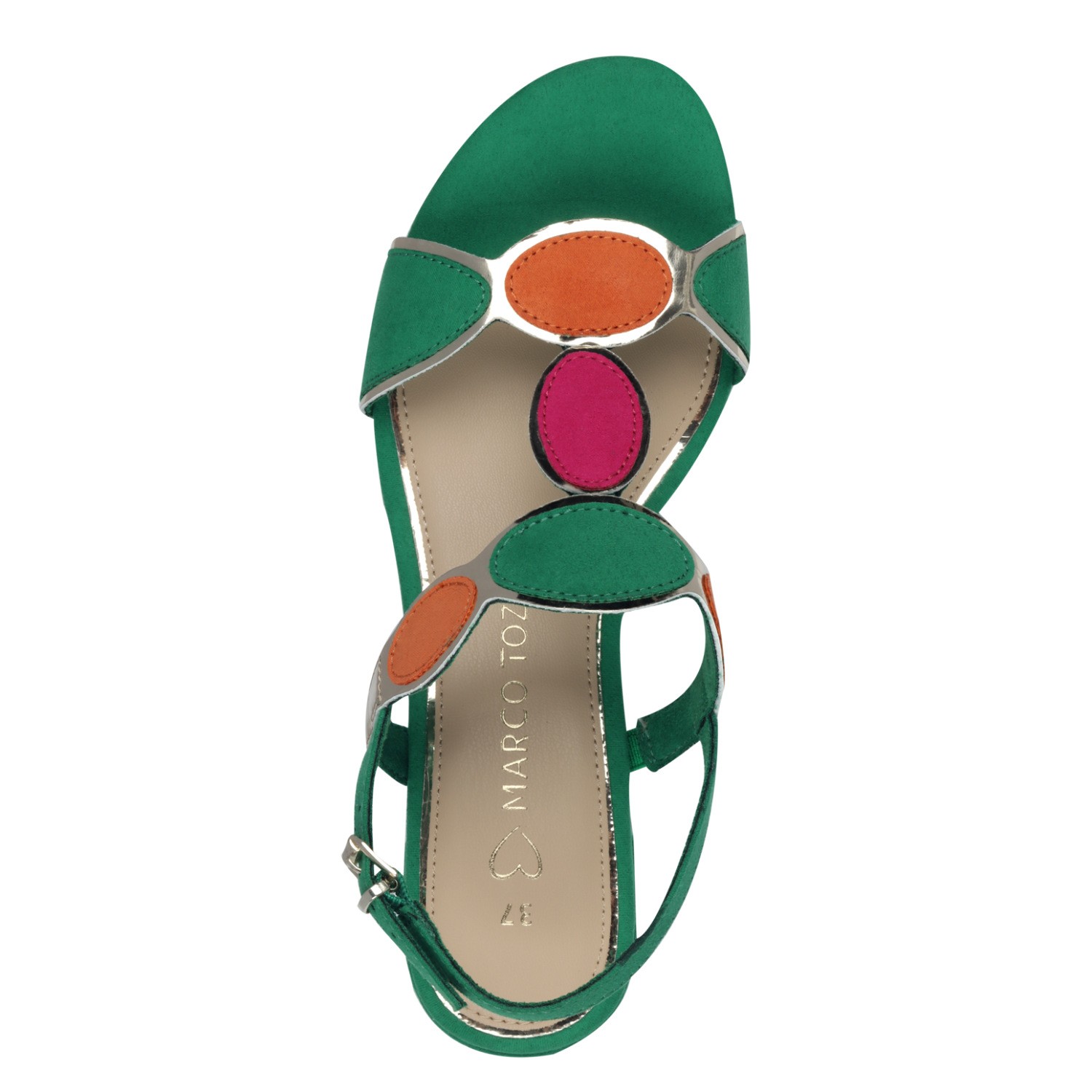 MARCO TOZZI Basutės moterims, Žalia, Sandals 5