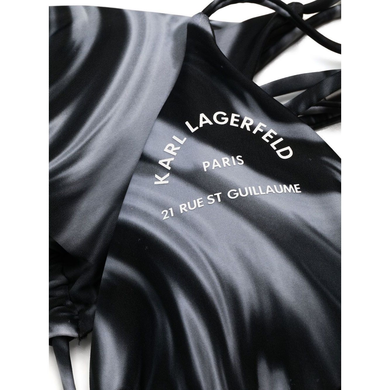 KARL LAGERFELD Viršutinė kostiumėlio dalis moterims, Juoda, Triangle w/ logo 3