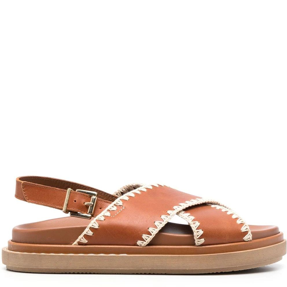 ALOHAS Basutės moterims, Ruda, Marshmallow sandals 2
