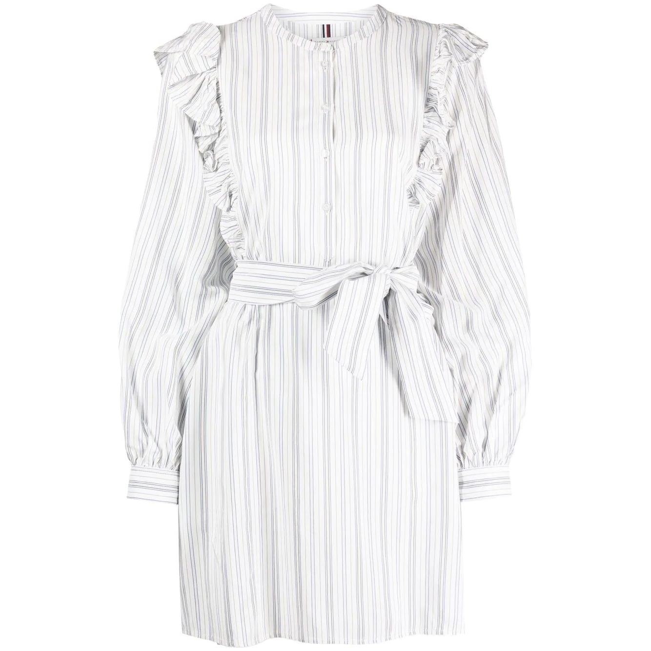 TOMMY HILFIGER Midi suknelė moterims, Marga, Regular stripe short frill dre 1