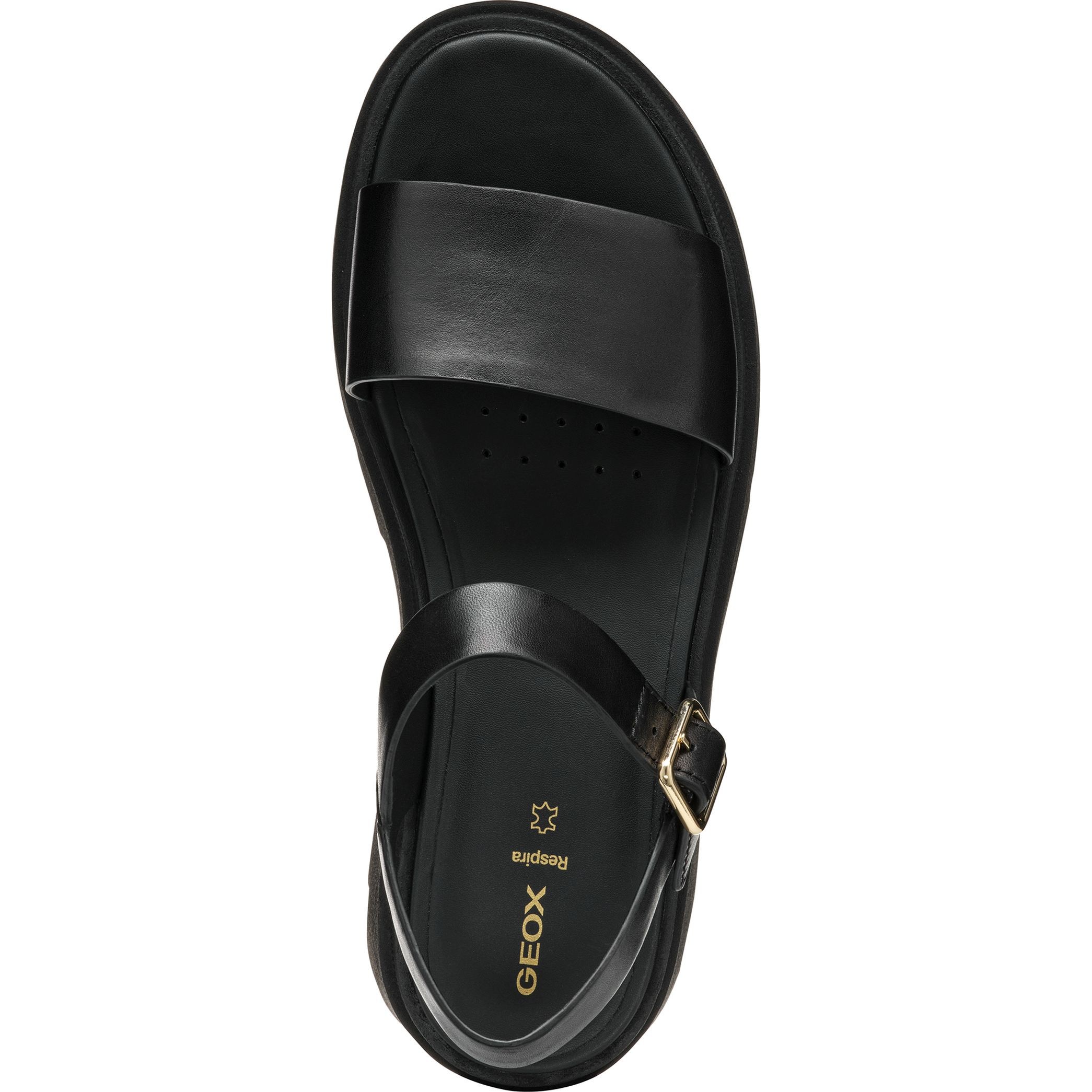 GEOX Basutės moterims, Juoda, Adacter sandals 4