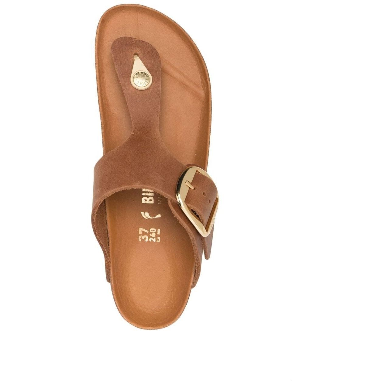 BIRKENSTOCK Šlepetės moterims, Ruda, Gizeh Big Buckle 4