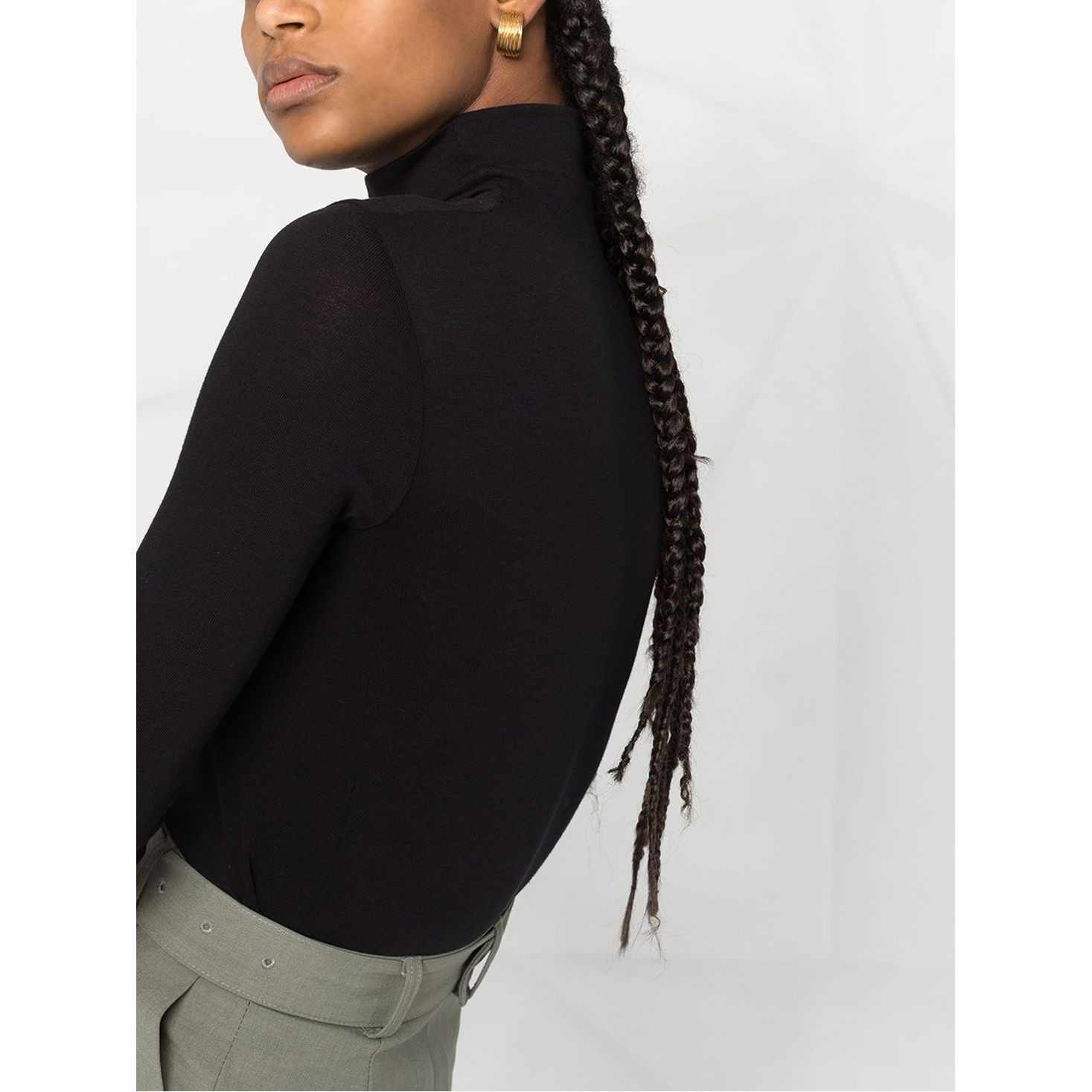 VINCE Megztinis moterims, Juoda, Essential turtleneck sweater 2