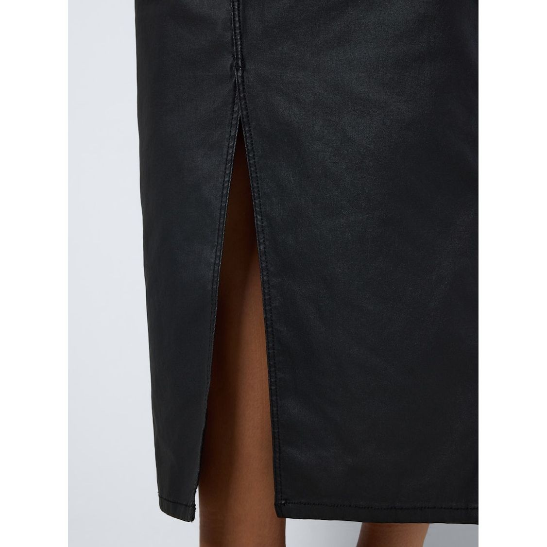 NOISY MAY Midi sijonas moterims, Juoda, Kath slit long skirt 5