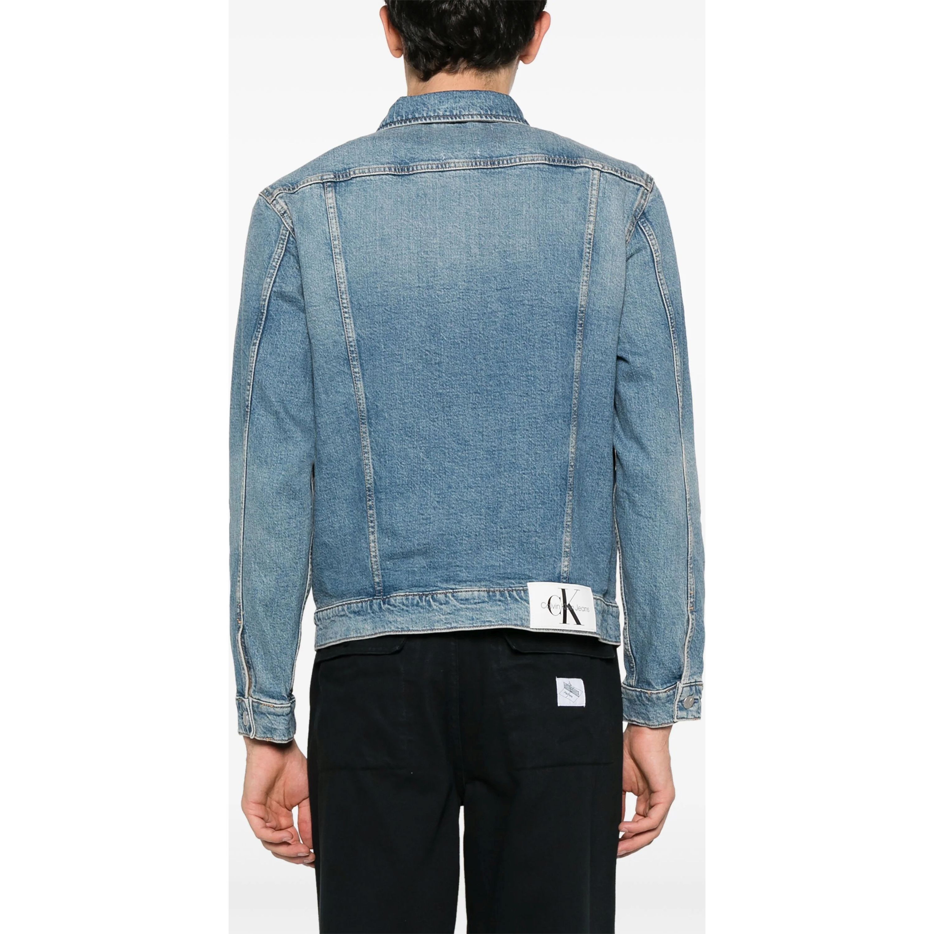 CALVIN KLEIN JEANS Džinsinis švarkas vyrams, Mėlyna, Trucker jacket 3