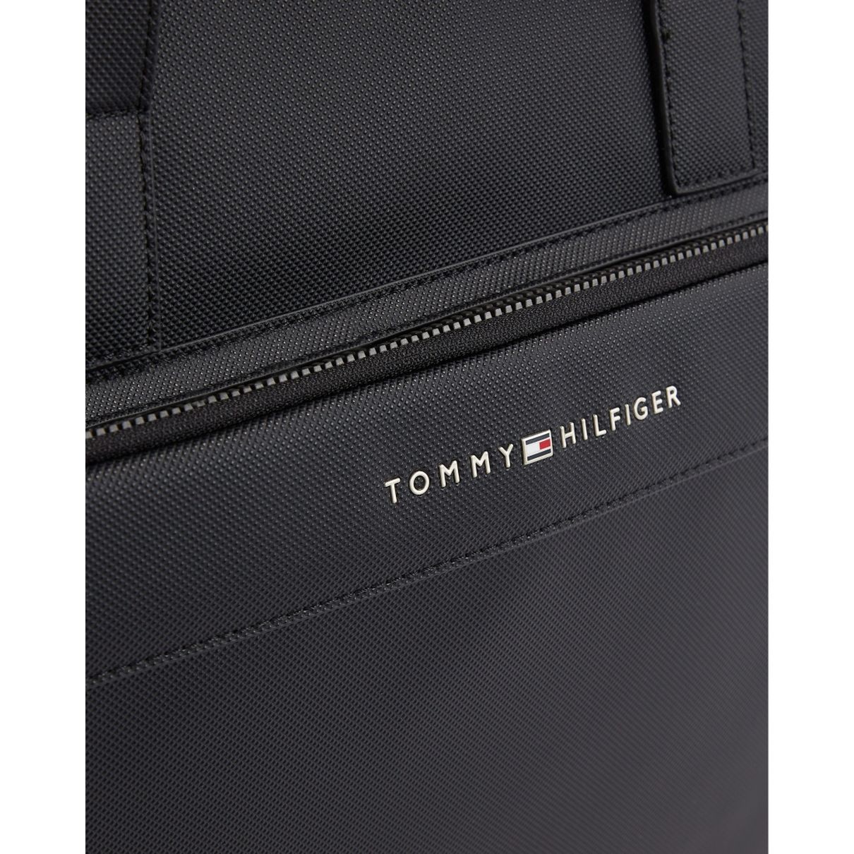 TOMMY HILFIGER Rankinė, krepšys vyrams, Juoda, Pique duffle 3