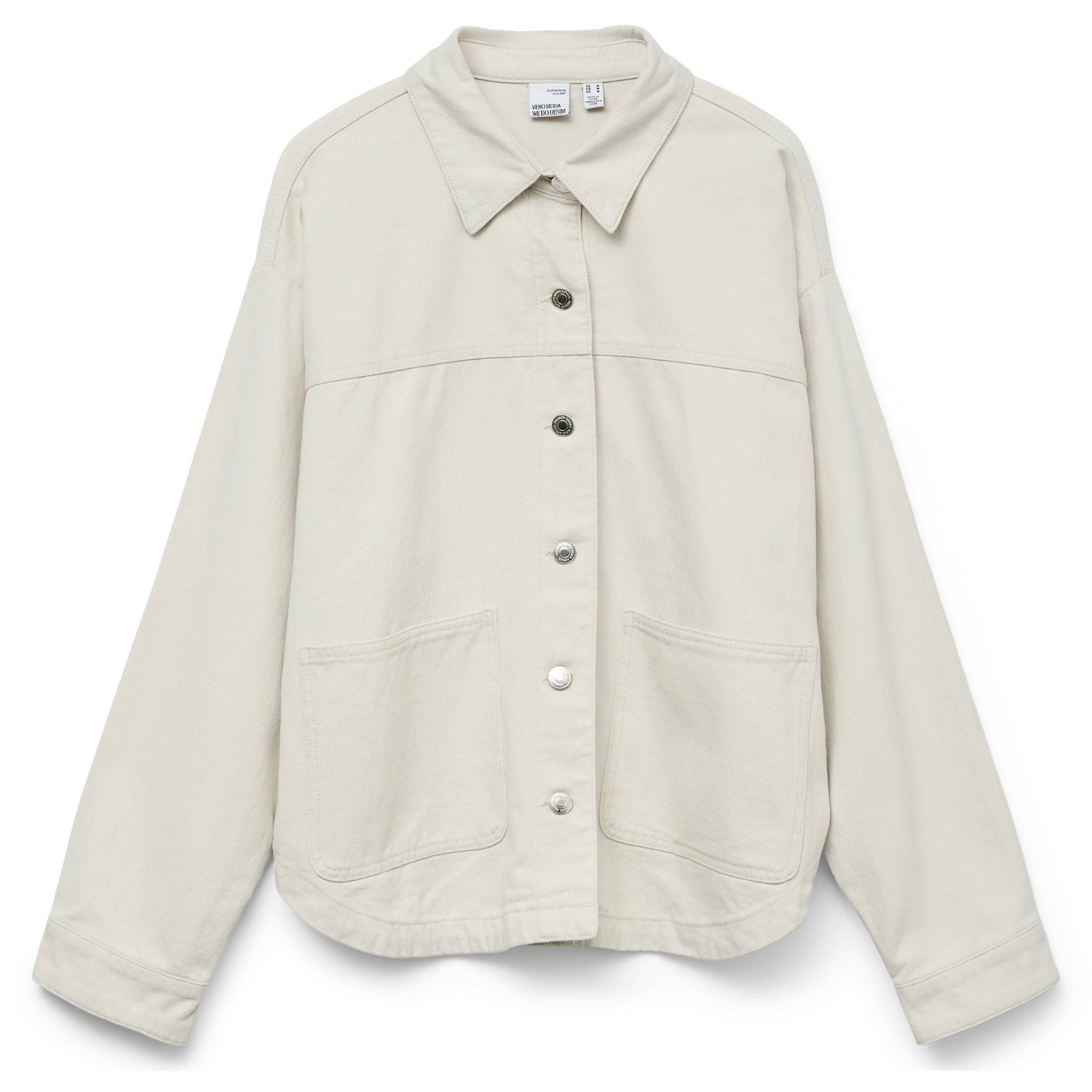 VERO MODA Džinsinis švarkas moterims, Balta, Jamie denim 1